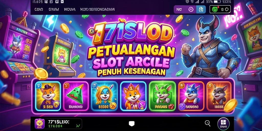 Tangkapan layar gameplay menampilkan keseruan permainan slot arcade 171SLOT.