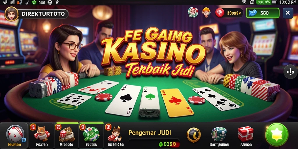 Tampilan gameplay seru di DIREKTURTOTO dengan variasi permainan Kasino.