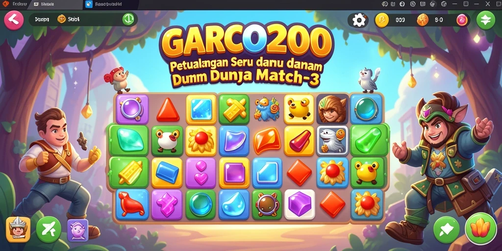 Tampilan gameplay seru dan penuh warna dari GARCO200