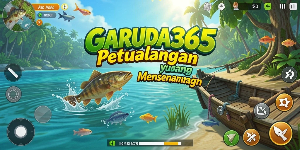 Tampilan gameplay GARUDA365 yang menampilkan pengalaman memancing yang mendebarkan.