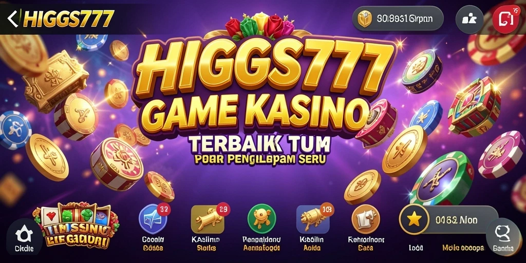 Screenshot HIGGS777 menunjukkan gameplay kasino yang mendebarkan.