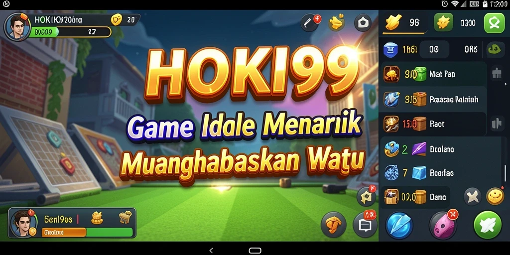 Tampilan gameplay HOKI99 dengan aksi Idle yang mendebarkan.