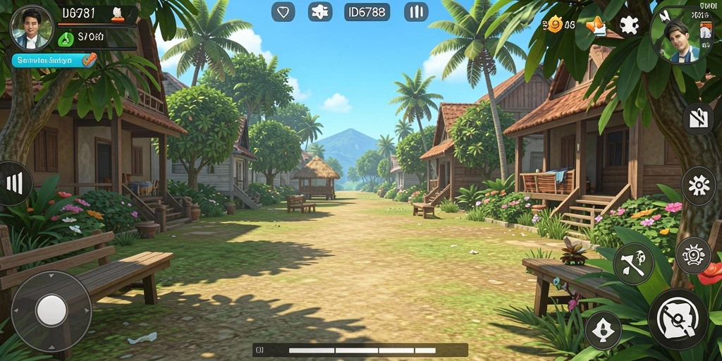 Tampilan gameplay menyenangkan dari ID6788 yang menggugah semangat.