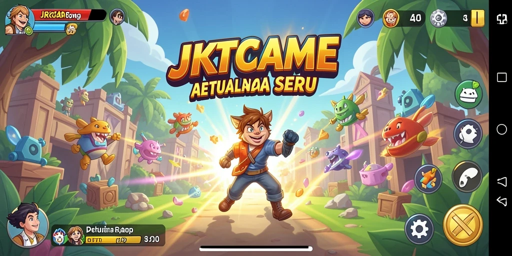 Tampilan gameplay JKTGAME dengan aksi seru dalam petualangan Arcade.