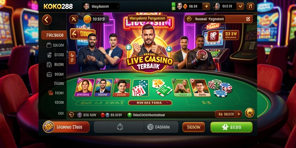 Gameplay Live Casino yang intens dan interaktif di KOKO288.
