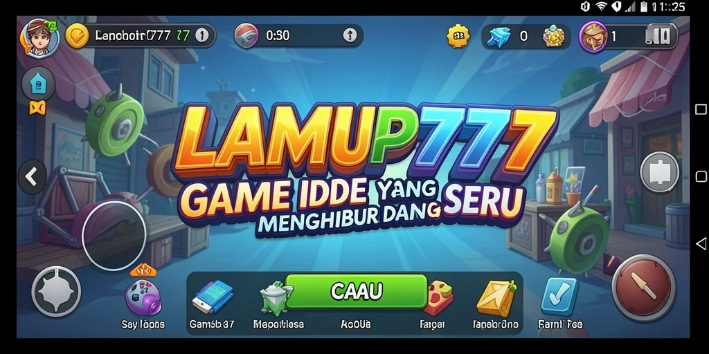 Tampilan gameplay LAMPU777 yang sederhana dan menawan.