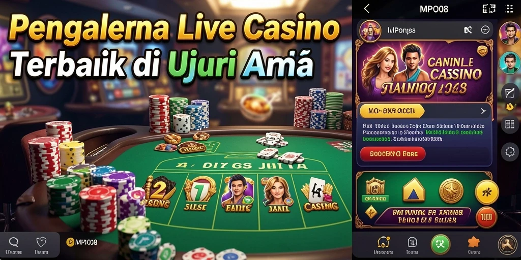 Tampilan gameplay Live Casino yang mendebarkan di MPO08.