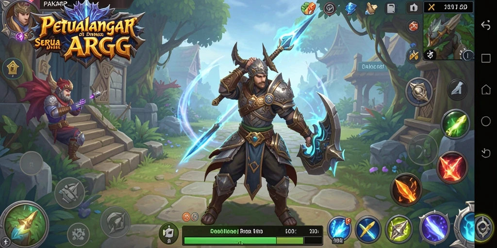 Tampilan screenshot PAKARJP dengan aksi pertarungan yang intens.