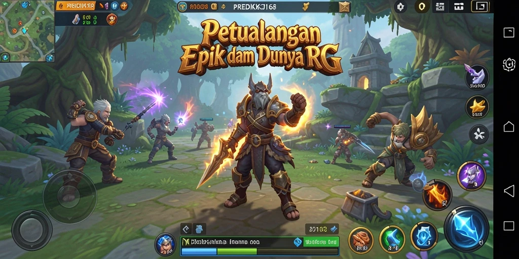 Tampilan gameplay PREDIKSI168 dalam aksi RPG yang mendebarkan.