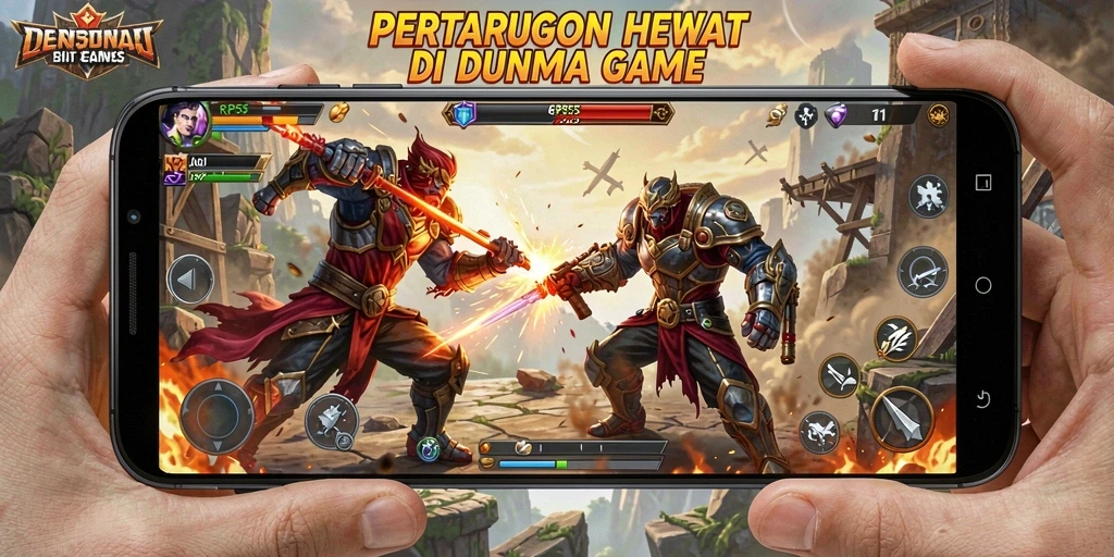 Tampilan screenshot RP55 menampilkan aksi pertarungan yang seru dan mendebarkan.