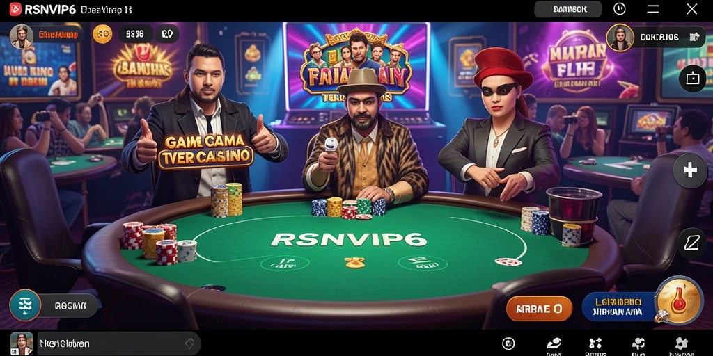 Gameplay RSNVIP6 yang mendebarkan dengan dealer langsung.