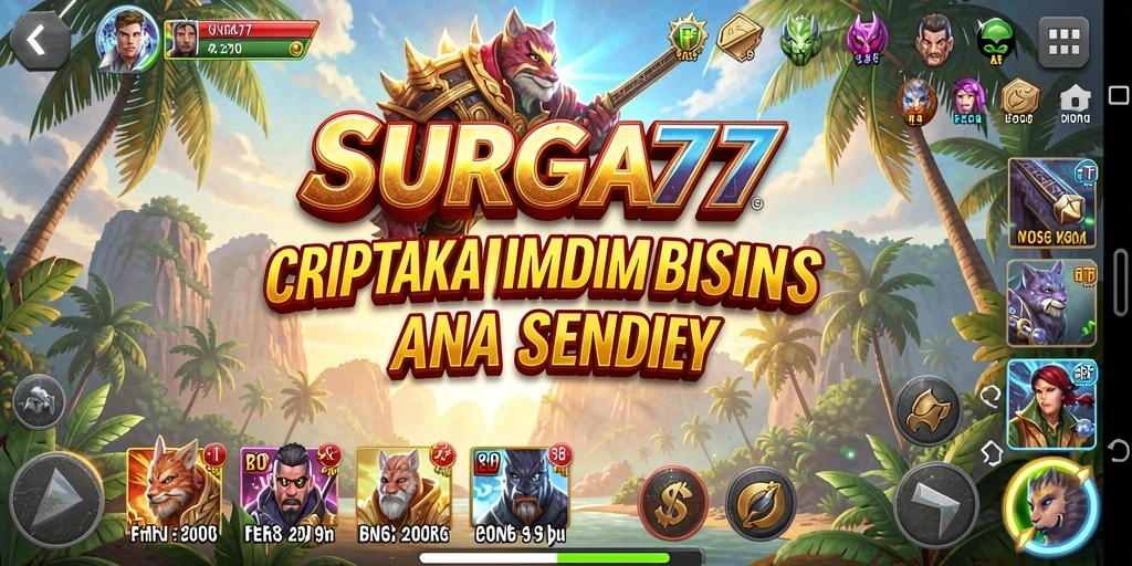 Tampilan gameplay SURGA77 dengan berbagai pilihan bisnis yang menarik.