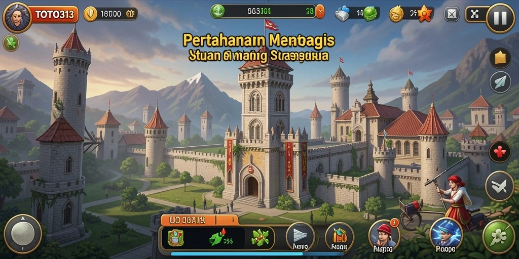 Gambaran gameplay TOTO313 dengan elemen Tower Defense yang mendebarkan.