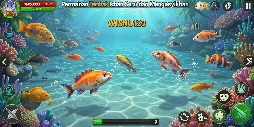 Tangkapan layar gameplay WISNU123 yang menegangkan dan penuh aksi.